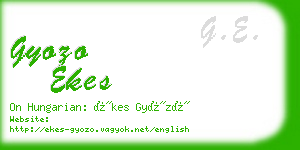 gyozo ekes business card